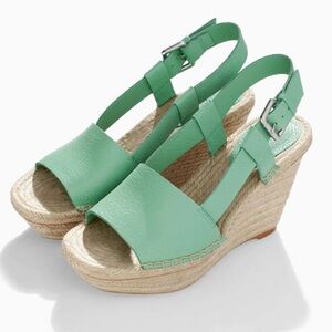 Mint Green Wedge Sandals (NEW) / OFFERS ARE WELCOME!